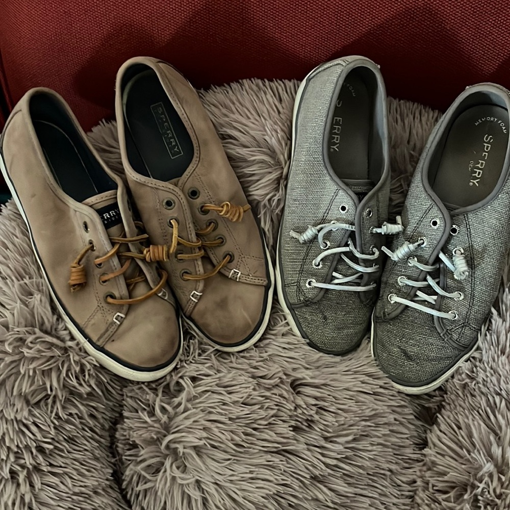 2 Pair of GUC Sperry Sneakers